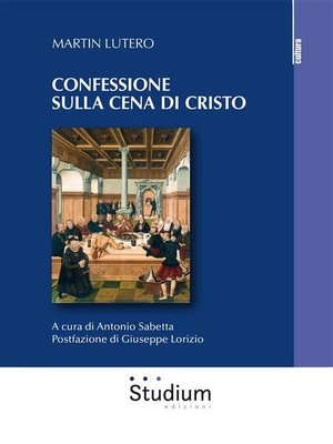 cover image of Confessione sulla cena di Cristo